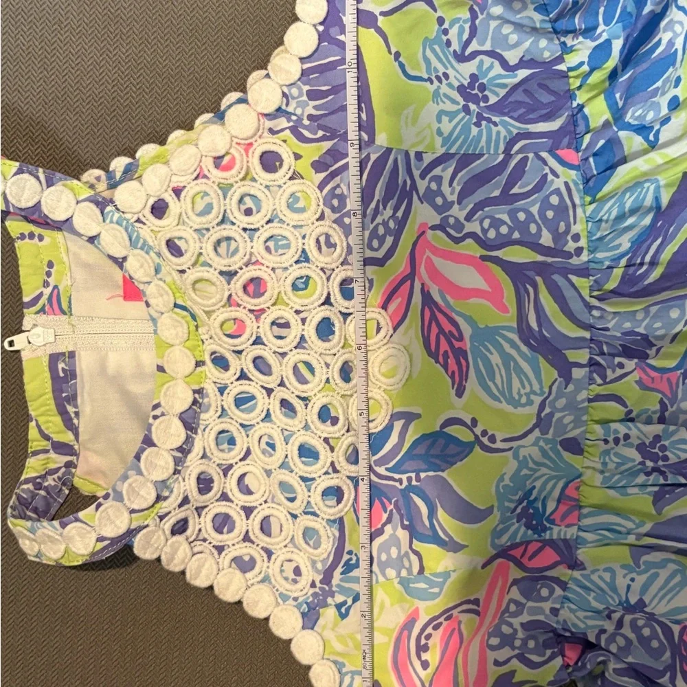 Lilly Pulitzer Kids Dress - Yellow, Purple, Pink Floral - Picture 4 of 5
